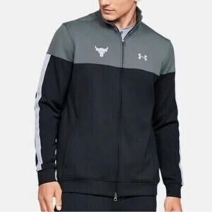 UNDER ARMOUR Mens Project Rock Track Jacket BLACK Medium